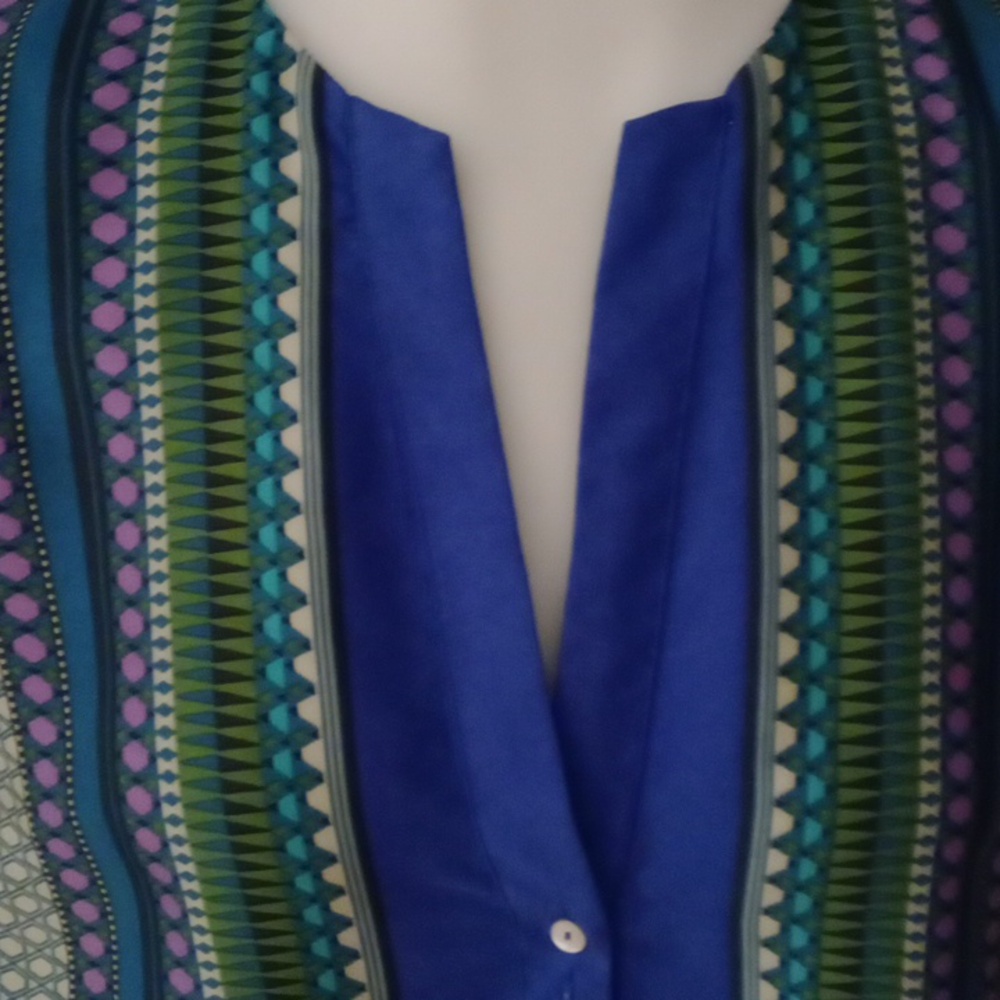 Zara Basic Geometric Print Tunic Style Dress Size… - image 2